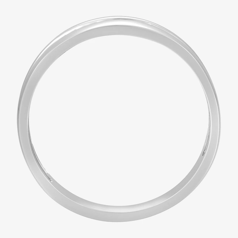 Mens Diamond-Accent 10K Yellow Gold Wedding Band