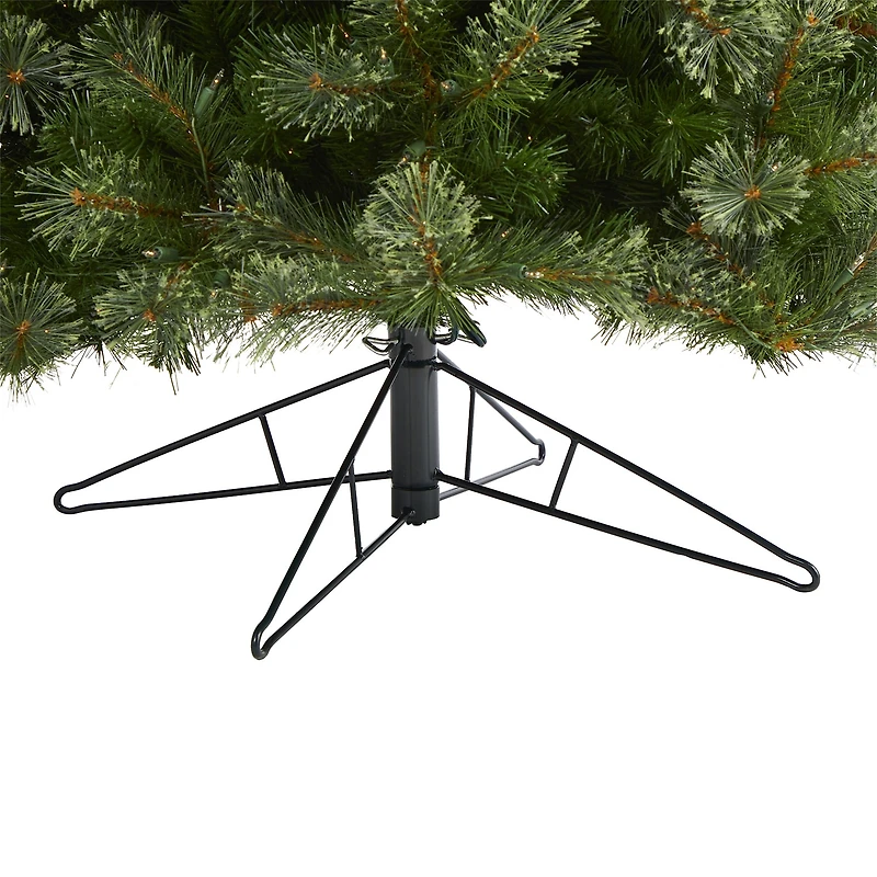 Nearly Natural Cashmere Slim Faux 9 Foot Pre-Lit Christmas Tree