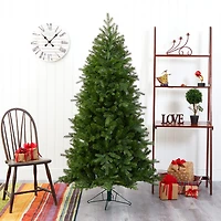 Nearly Natural Vienna Faux 6 Foot Pre-Lit Fir Christmas Tree