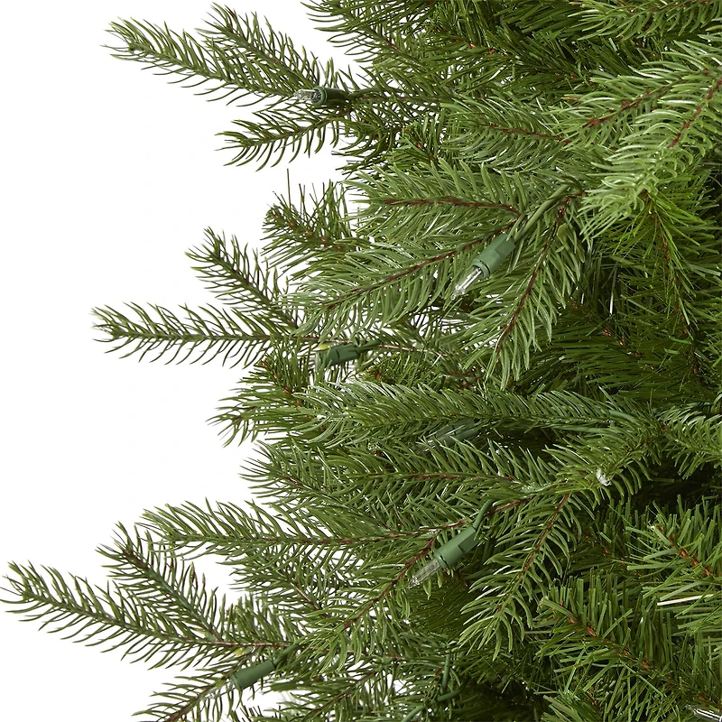 Nearly Natural Vienna Faux 7 Foot Pre-Lit Fir Christmas Tree