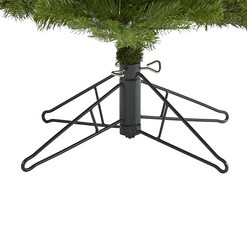 Nearly Natural Vienna Faux 7 Foot Pre-Lit Fir Christmas Tree