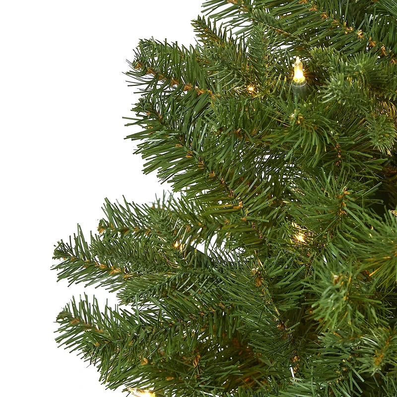 Nearly Natural Faux Foot Pre-Lit Spruce Christmas Tree