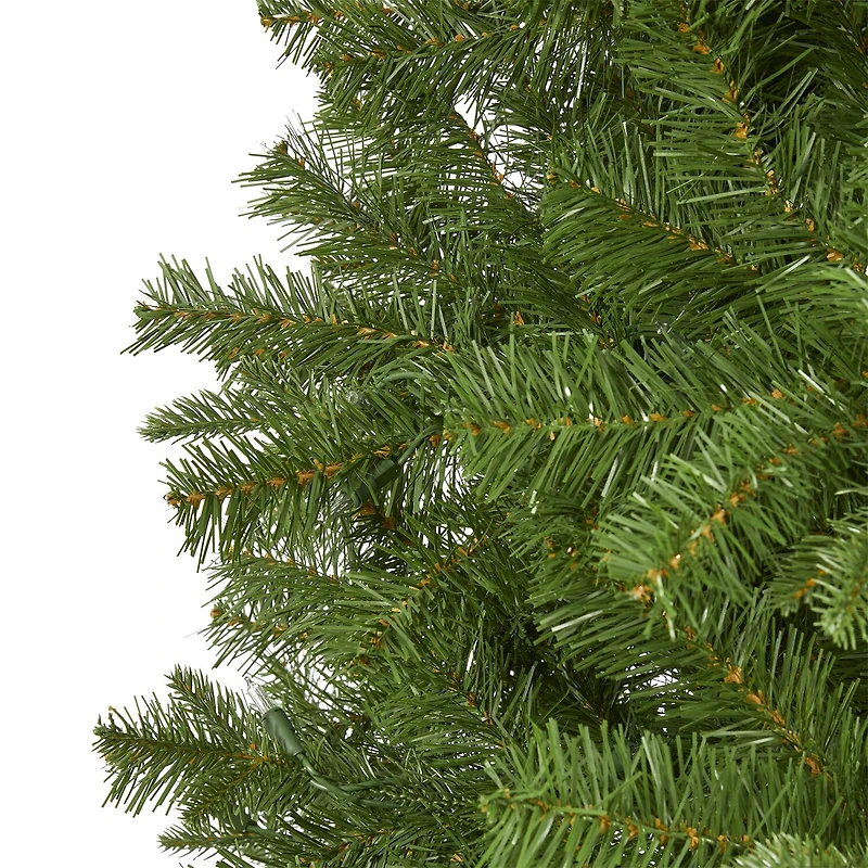 Nearly Natural Faux / Foot Pre-Lit Spruce Christmas Tree