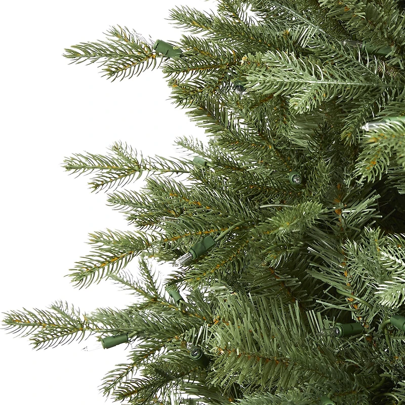 Nearly Natural New Hampshire Faux 5 Foot Pre-Lit Spruce Christmas Tree