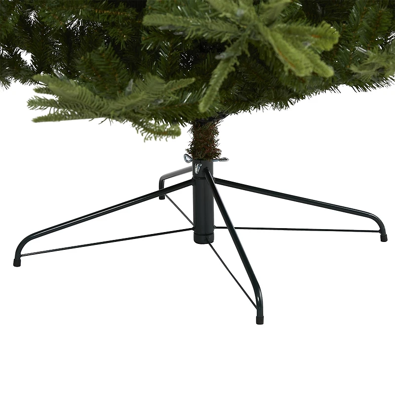 Nearly Natural Layered 9 Foot Pre-Lit Spruce Christmas Tree