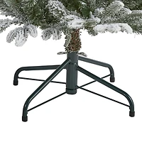 Nearly Natural Flocked 4 1/2 Foot Pre-Lit Spruce Christmas Tree