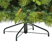 Nearly Natural North Carolina Mixed Faux 1/2 Foot Pre-Lit Pine Christmas Tree