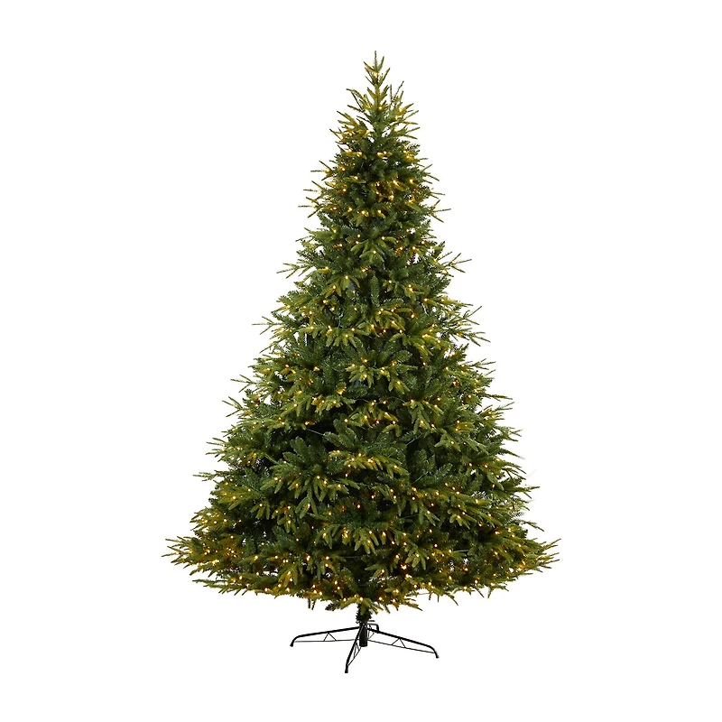 Nearly Natural Faux Multi Lites 9 Foot Pre-Lit Fir Christmas Tree