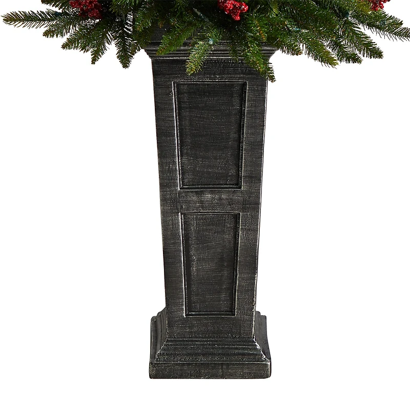 Nearly Natural Faux 4 Foot Pre-Lit Christmas Tree