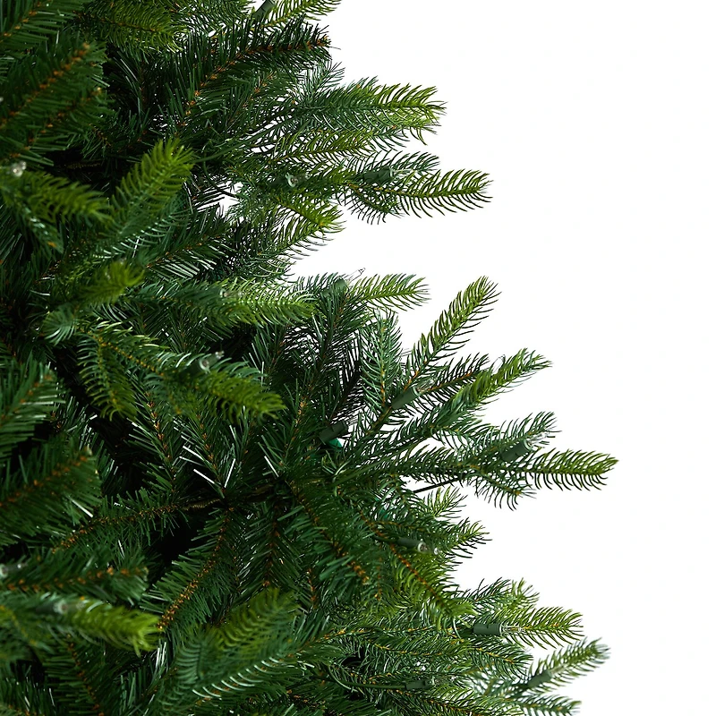 Nearly Natural Faux 9 Foot Pre-Lit Spruce Christmas Tree