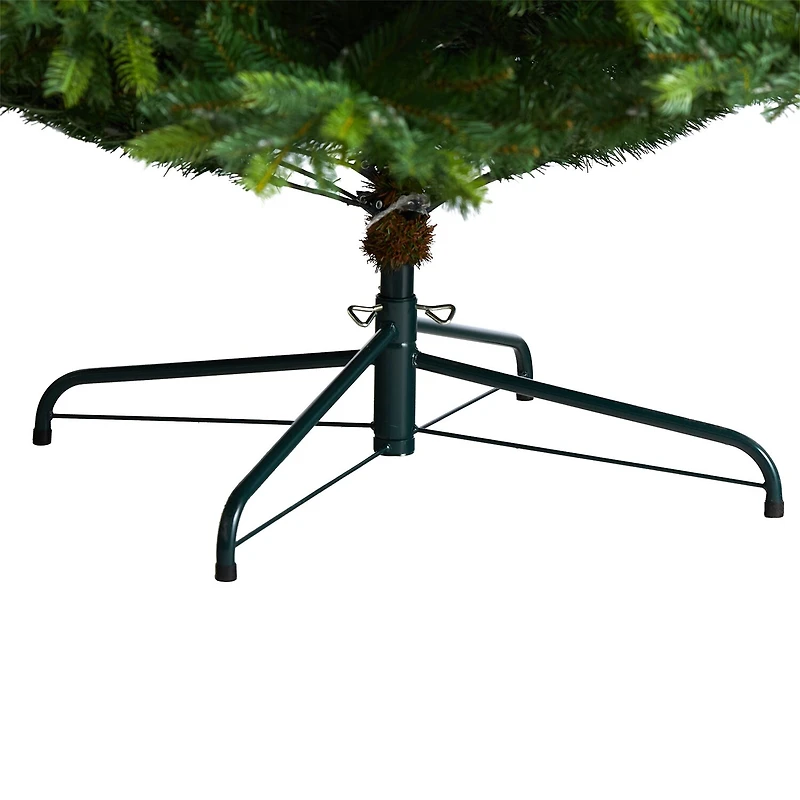 Nearly Natural Faux 9 Foot Pre-Lit Spruce Christmas Tree