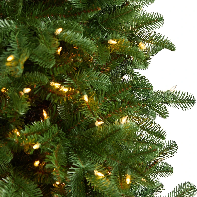 Nearly Natural Faux Foot Pre-Lit Fir Christmas Tree