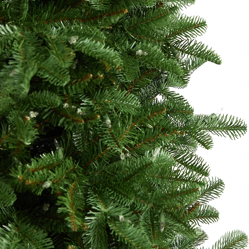 Nearly Natural Faux Foot Pre-Lit Fir Christmas Tree