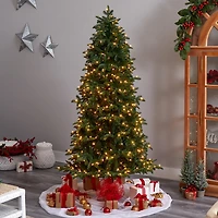 Nearly Natural Faux Foot Pre-Lit Fir Christmas Tree