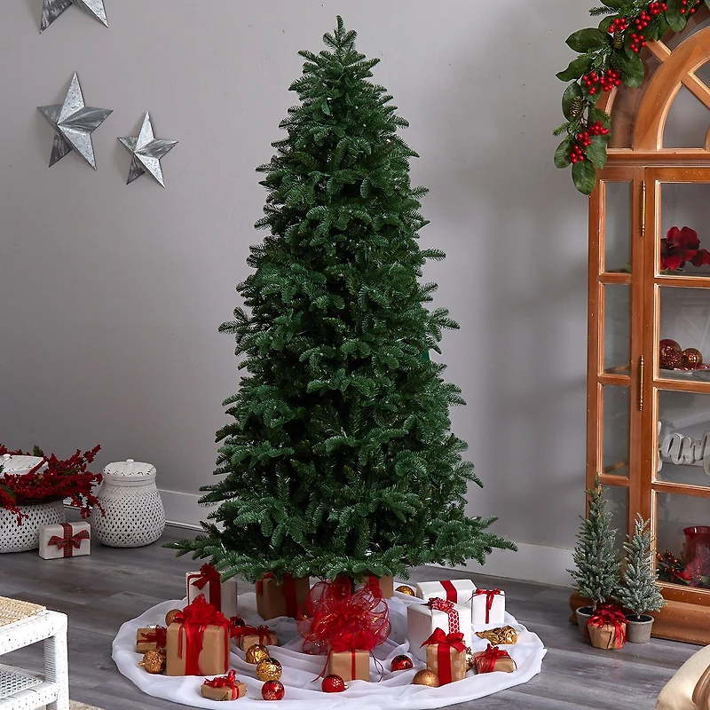 Nearly Natural Faux Foot Pre-Lit Fir Christmas Tree