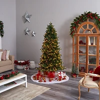 Nearly Natural Faux Foot Pre-Lit Fir Christmas Tree