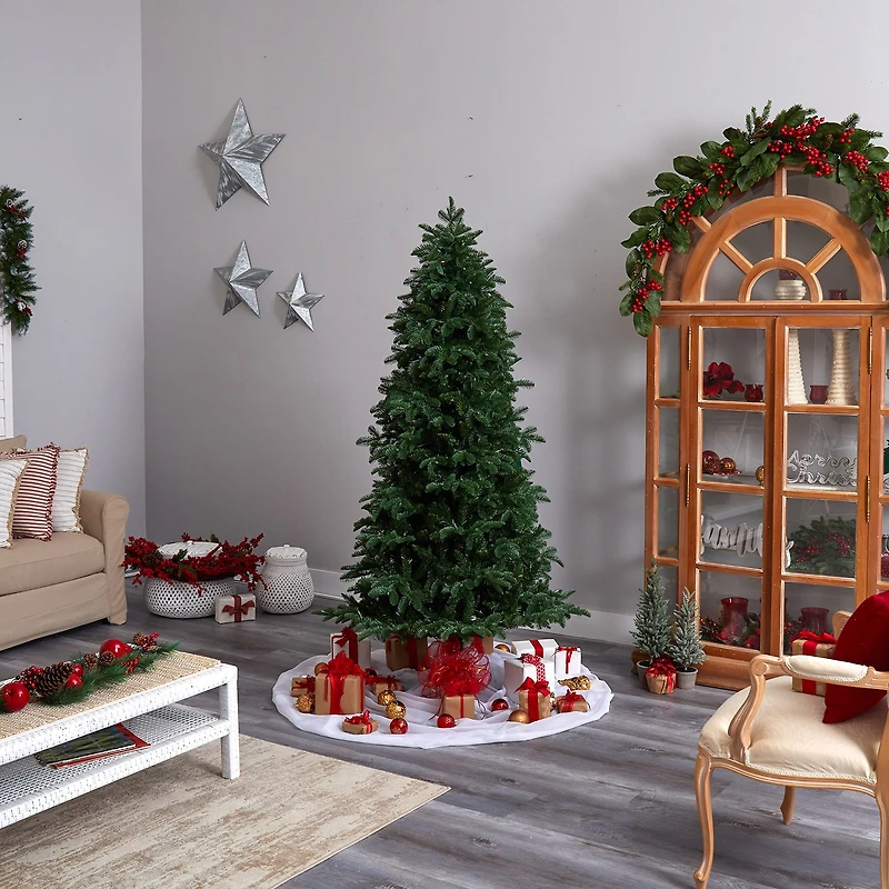 Nearly Natural Faux Foot Pre-Lit Fir Christmas Tree