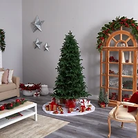 Nearly Natural Faux Foot Pre-Lit Fir Christmas Tree