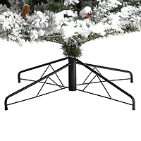 Nearly Natural Flocked Mountain Faux 9 Foot Pre-Lit Pine Christmas Tree