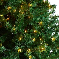 Nearly Natural Northern Tip Faux 9 Foot Pre-Lit Christmas Tree