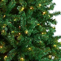 Nearly Natural Faux 10 Foot Pre-Lit Christmas Tree
