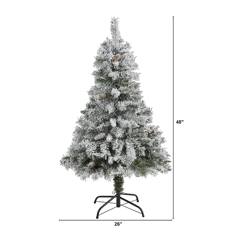 Nearly Natural Faux 4 Foot Pine Christmas Tree