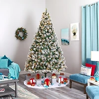 Nearly Natural Faux 9 Foot Pre-Lit Pine Christmas Tree