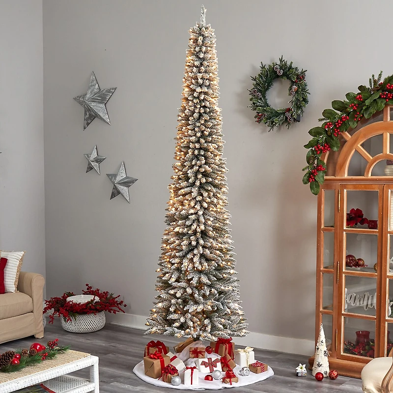 Nearly Natural Faux Foot Pre-Lit Christmas Tree