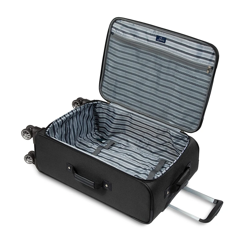 Skyway Everett Inch Softside Lightweight Checked Spinner Luggage