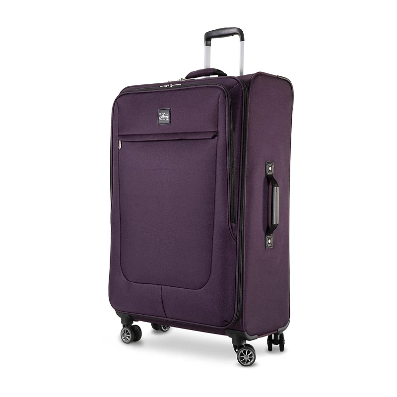 Skyway Everett 28 Inch Softside Lightweight Checked Spinner Luggage
