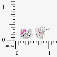 Crystal 8.6mm Bow Hello Kitty Stud Earrings