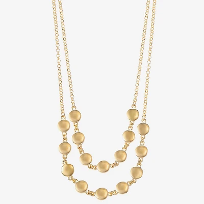 Liz Claiborne Layered Womens 17 Inch Strand Necklace