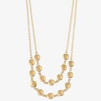 Liz Claiborne Layered Womens 17 Inch Strand Necklace