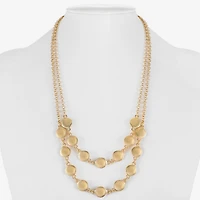 Liz Claiborne Layered Womens 17 Inch Strand Necklace