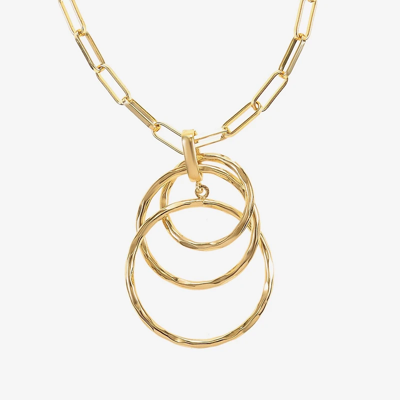 Liz Claiborne Pendant Necklace And Drop Earring Womens Round 2-pc. Jewelry Set
