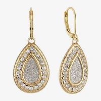 Monet Jewelry Womens Glass Drop Earrings