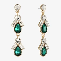 Monet Jewelry Womens Glass Hypoallergenic Drop Earrings