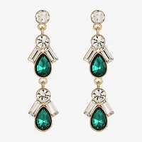 Monet Jewelry Womens Glass Hypoallergenic Drop Earrings