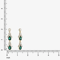Monet Jewelry Womens Glass Hypoallergenic Drop Earrings