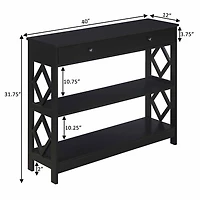 Convenience Concepts Diamond 1-Drawer Console Table