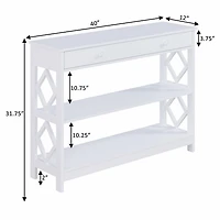 Convenience Concepts Diamond 1-Drawer Console Table