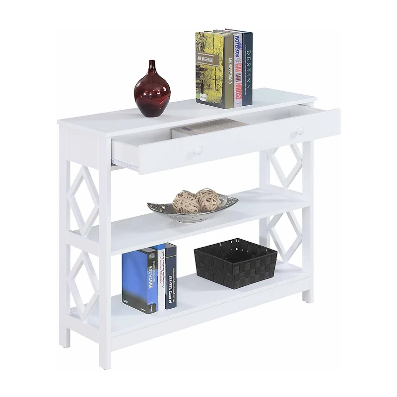 Convenience Concepts Diamond 1-Drawer Console Table