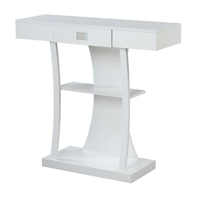 Convenience Concepts Newport Harri 1-Drawer Metal Console Table