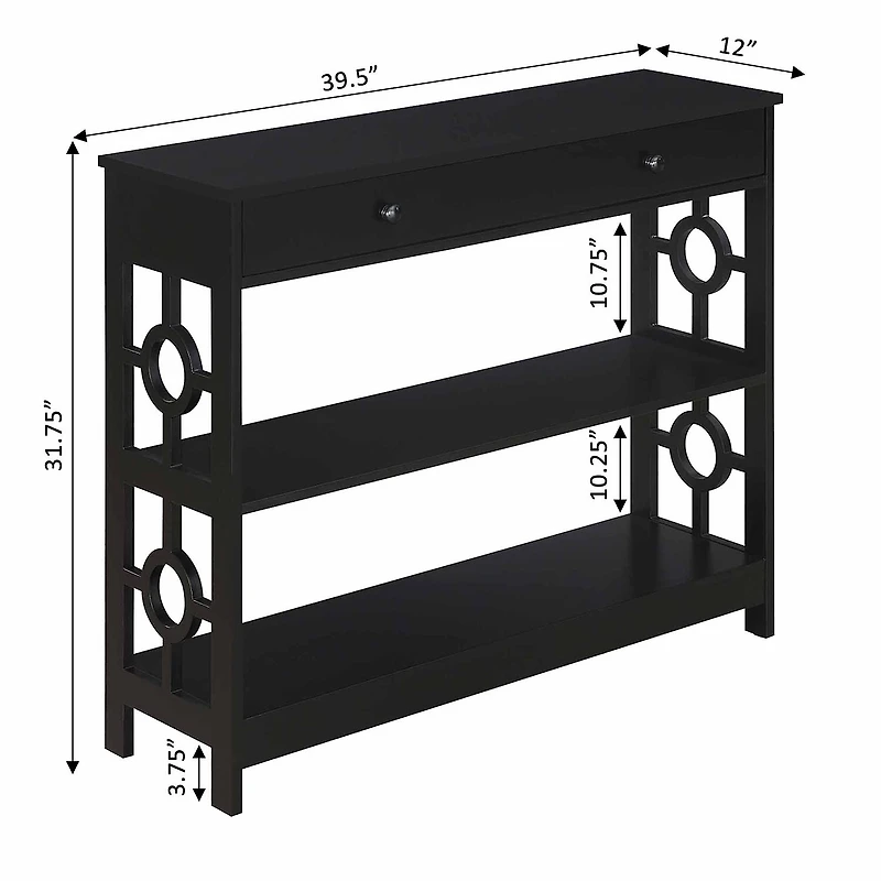 Convenience Concepts Ring 1-Drawer Console Table