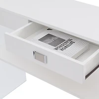 Convenience Concepts Soho Glass Top 1-Drawer Console Table