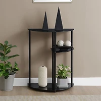Convenience Concepts Design2go Glass Top Metal Console Table