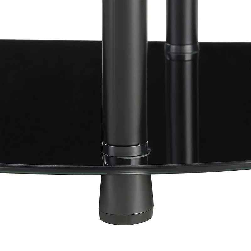 Convenience Concepts Design2go Glass Top Metal Console Table