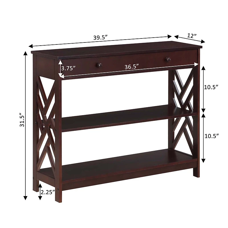 Convenience Concepts Titan 1-Drawer Console Table
