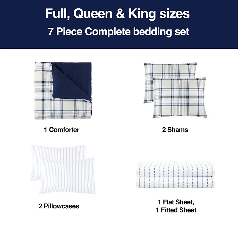Home Expressions Harrison Complete Bedding Set with Sheets
