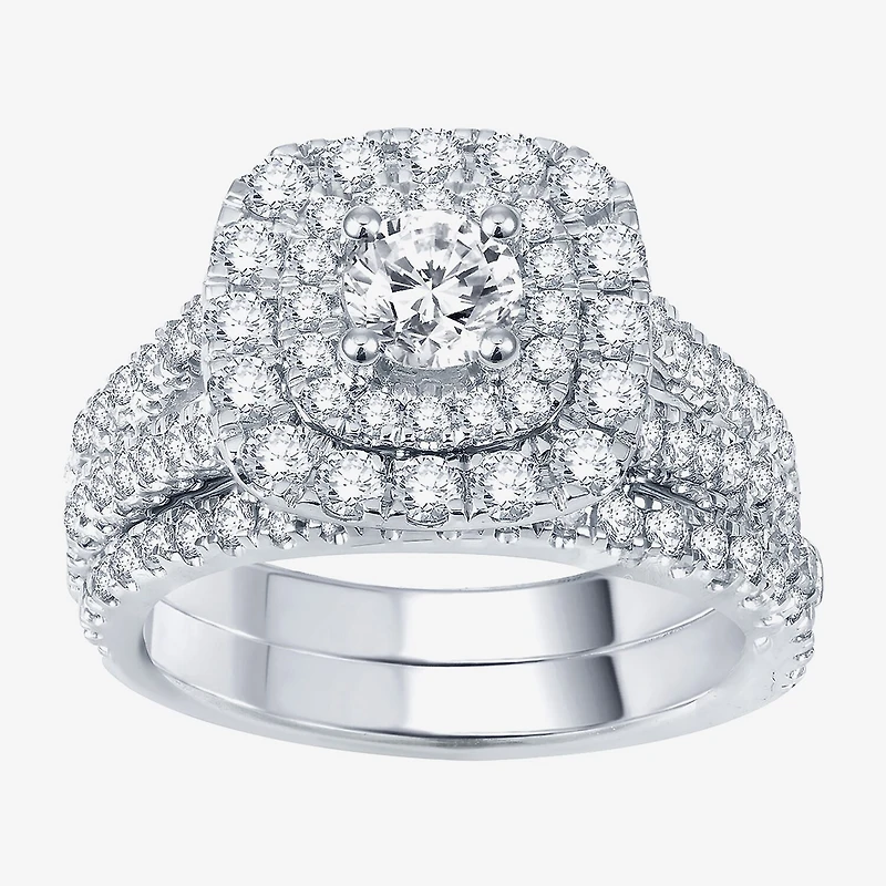 Modern Bride® Signature 2 CT.T.W. Certified natural Diamond Bridal Set